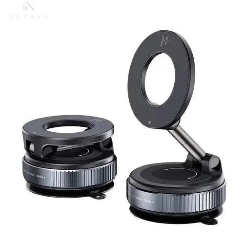 Magnetic Suction Cup Car Phone Holder - 360° Rotatable and Foldable 