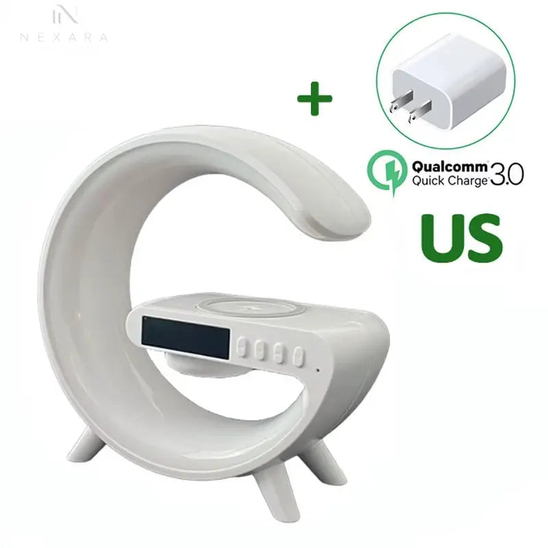 Multifunctional Bluetooth Speaker with RGB Night Light and 15W Wireless Charging 