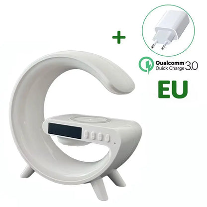 Multifunctional Bluetooth Speaker with RGB Night Light and 15W Wireless Charging 