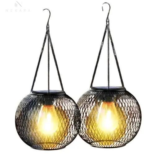 Outdoor Solar Lantern - Waterproof Hanging Lights 