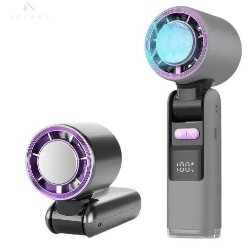 Portable 3-in-1 Handheld Fan with Ice Cooling 