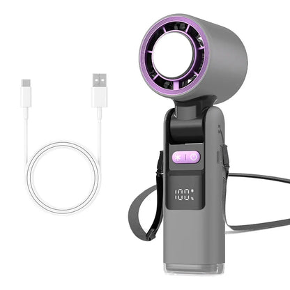 Portable 3-in-1 Handheld Fan with Ice Cooling 