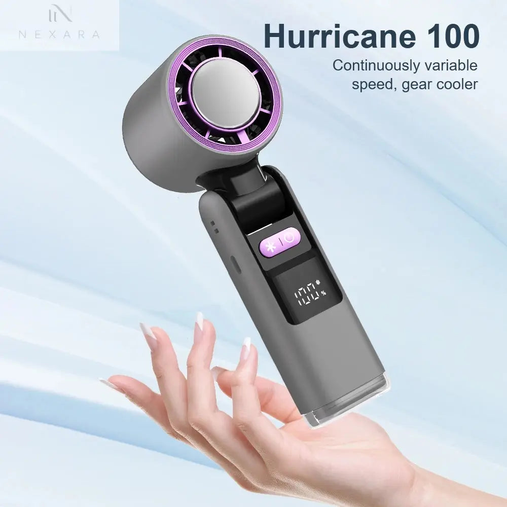 Portable 3-in-1 Handheld Fan with Ice Cooling 