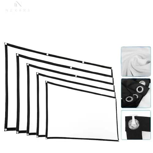 Premium 16:9 Portable HD Projector Screen - 60 to 150 Inches 