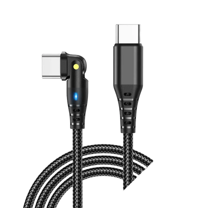 Premium 90 Degree USB-C to Type-C Fast Charging Cable 