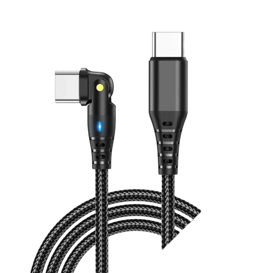 Premium 90 Degree USB-C to Type-C Fast Charging Cable 