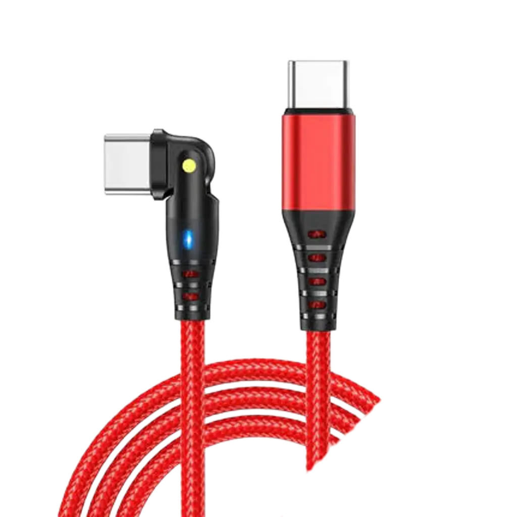 Premium 90 Degree USB-C to Type-C Fast Charging Cable 