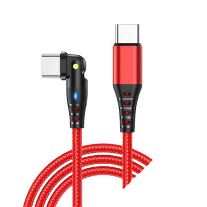 Premium 90 Degree USB-C to Type-C Fast Charging Cable 