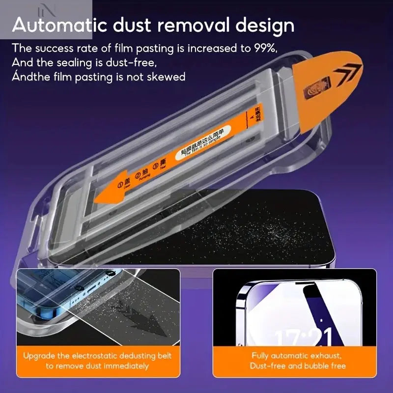 Premium Privacy Automatic Screen Protector for iPhone 14/15/16/17 Pro Max Plus and Air 