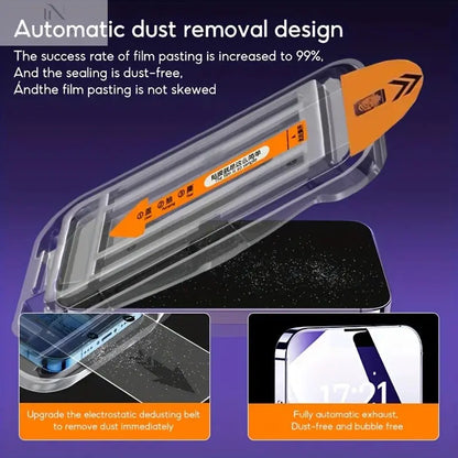 Premium Privacy Automatic Screen Protector for iPhone 14/15/16/17 Pro Max Plus and Air 