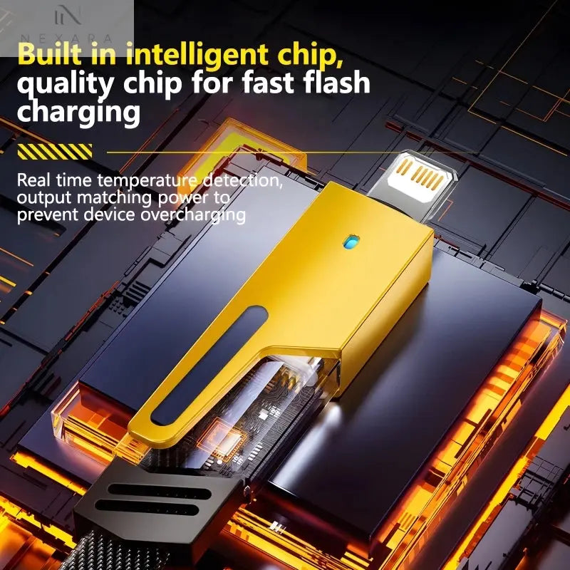 4-in-1 Mecha Fast Charging Data Cable 