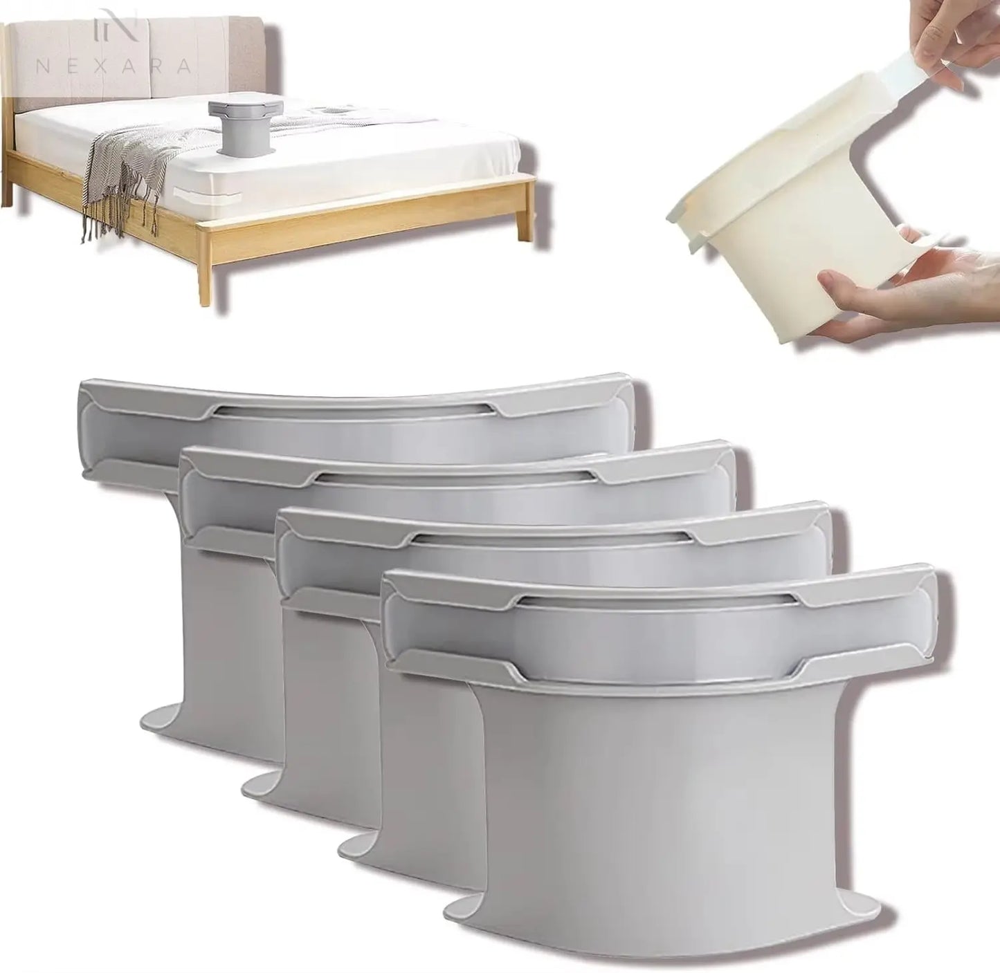 Set of 4 Premium Heavy-Duty Non-Slip Bed Corner Sheet Grippers 