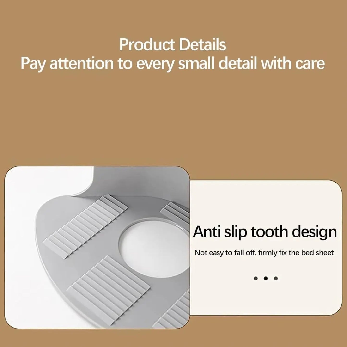 Set of 4 Premium Heavy-Duty Non-Slip Bed Corner Sheet Grippers 