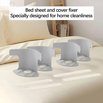 Set of 4 Premium Heavy-Duty Non-Slip Bed Corner Sheet Grippers 