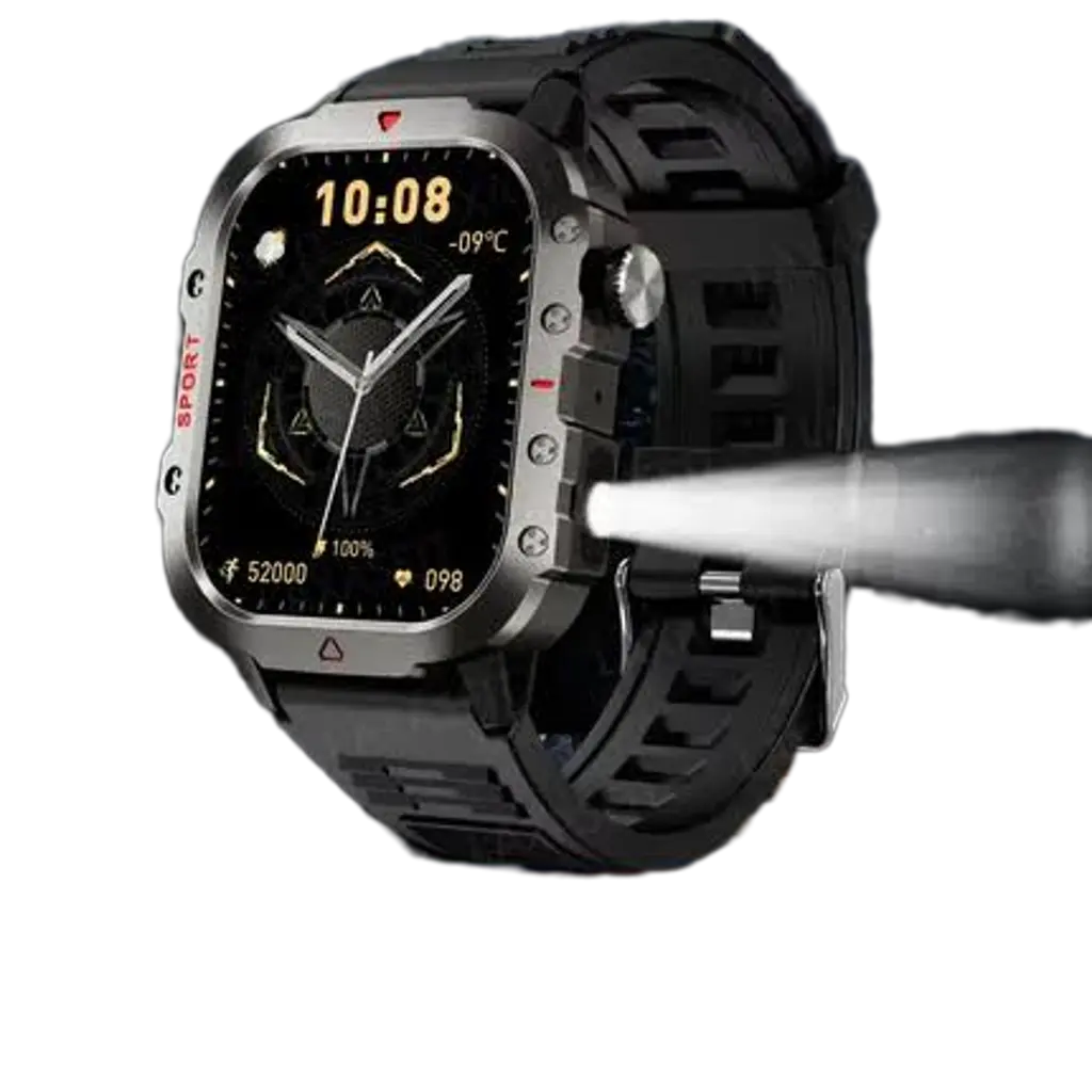 Smart Watch with 2.01" High-Definition Display, Bluetooth, Voice Assistant 