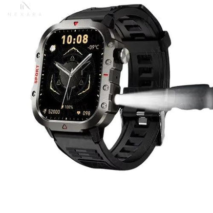 Smart Watch with 2.01" High-Definition Display, Bluetooth, Voice Assistant 