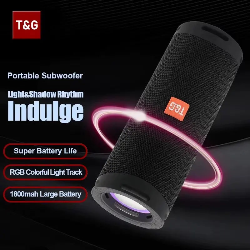 TG289 Premium Portable Bluetooth Speaker - Waterproof, LED Lighting 