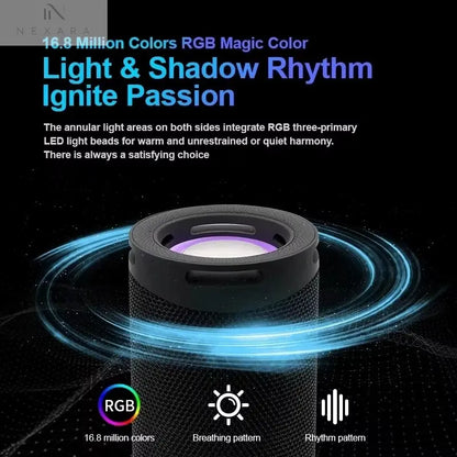 TG289 Premium Portable Bluetooth Speaker - Waterproof, LED Lighting 