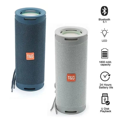 TG289 Premium Portable Bluetooth Speaker - Waterproof, LED Lighting 