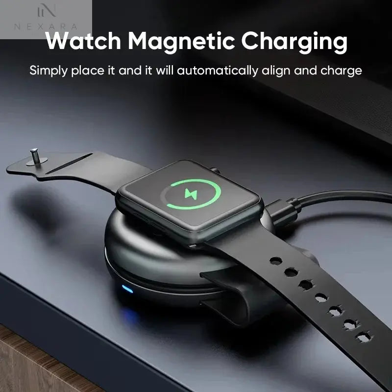 Travel 3-in-1 Portable Foldable Mini Wireless Charger Dock 