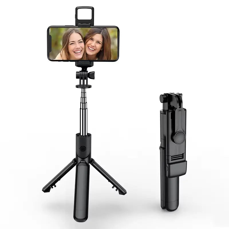 Wireless Selfie Stick Tripod with Built-in Light and Bluetooth Remote 