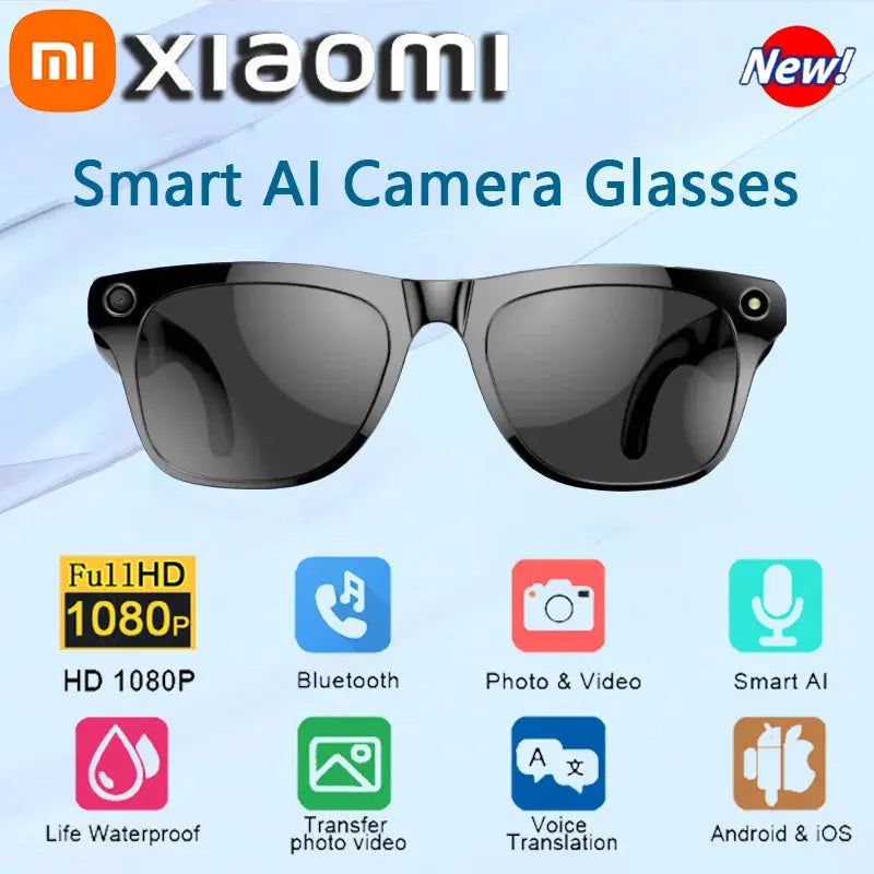 8K HD Smart Glasses: Advanced 100MP Camera, Bluetooth 
