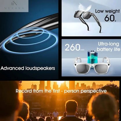 8K HD Smart Glasses: Advanced 100MP Camera, Bluetooth 
