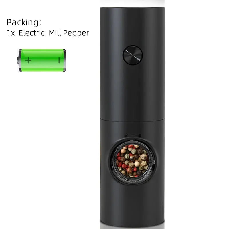 Electric Automatic Salt and Pepper Grinder Set with LED Light 