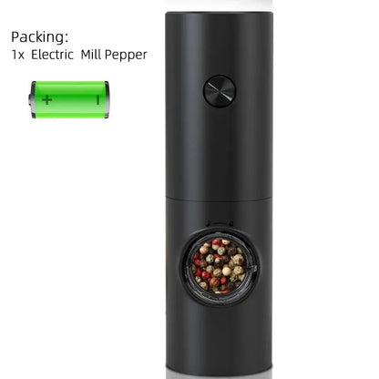 Electric Automatic Salt and Pepper Grinder Set with LED Light 
