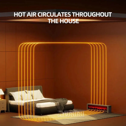Indoor 3D Flame Electric Heater - Elegant Heating Solution 