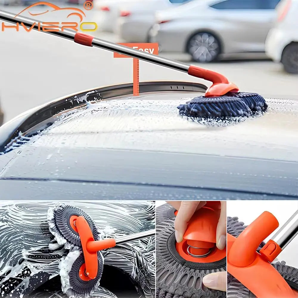 Multipurpose Car Cleaning Kit with Microfiber Brush, Mop, Sponge 