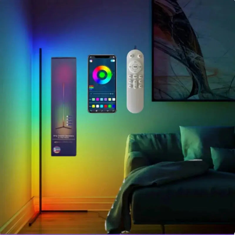 Smart RGB Floor Lamp with Music Sync and App Control 