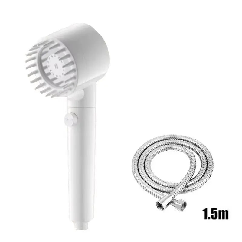 Three-Speed Adjustable Portable Showerhead Massage Function and Water Filter 