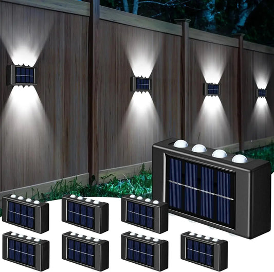 Solar Wall and Fence Lights - Dusk to Dawn Sensor (1-12 PCS) 