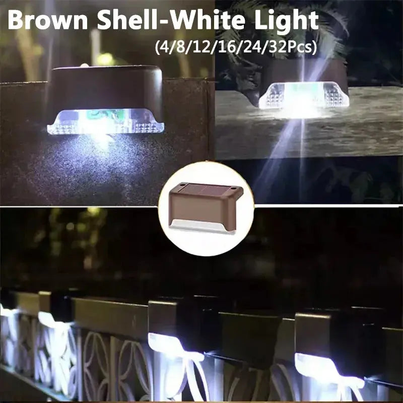 Outdoor Waterproof LED Solar Deck Lights - 4 to 32 Pack 