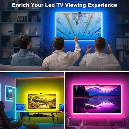 RGBIC LED TV Backlight Strip with Camera App Control and Music Sync 