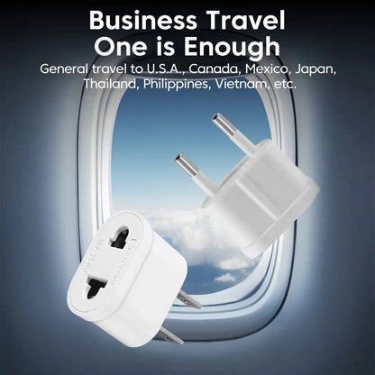 Universal Travel Power Plug Adapter US, EU, UK, and AU 