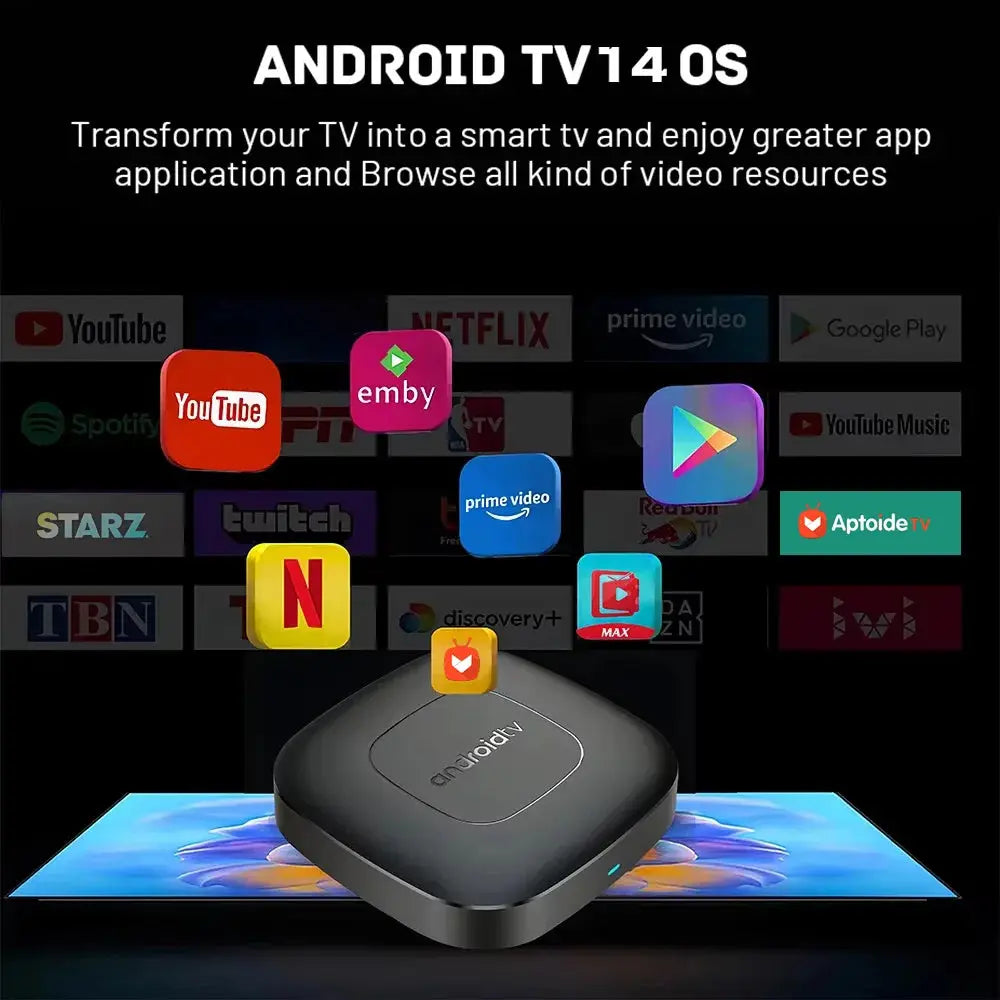 Android 13 Smart Home Theater TV Box - Allwinner H313 Quad-Core, 4K 