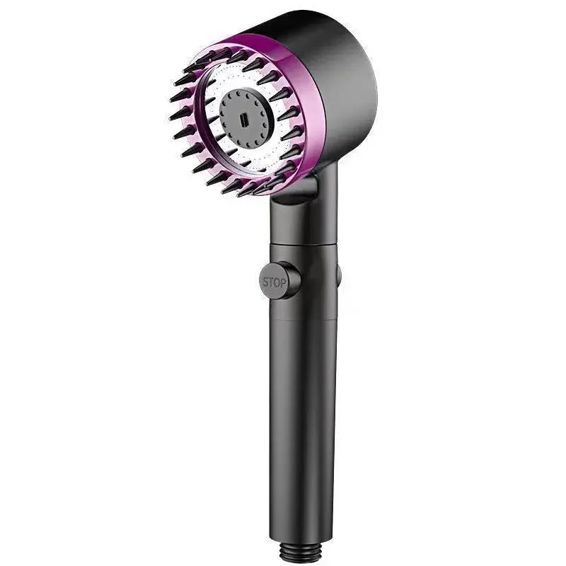 Three-Speed Adjustable Portable Showerhead Massage Function and Water Filter 