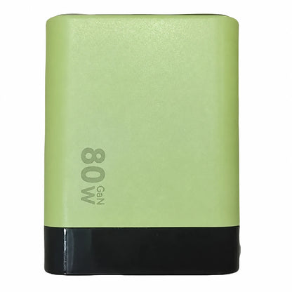 80W Max Combined GaN Charger with Retractable USB-C Cable