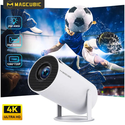 HY300 PRO 4K Projector Android 11, Dual WiFi 6, and 290 ANSI Lumens Brightness 
