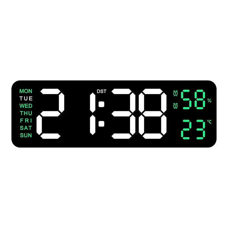 USB-Powered 9-Inch Digital Wall Clock 