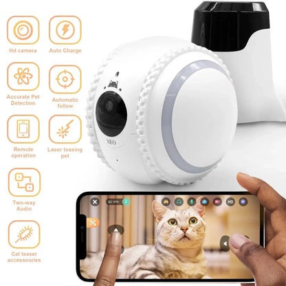 XBO R2 HD Pet Camera Companion Robot: Advanced AI Recognition Two-Way Communication 
