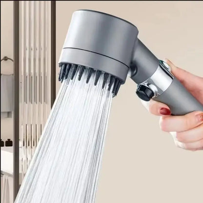 Three-Speed Adjustable Portable Showerhead Massage Function and Water Filter 