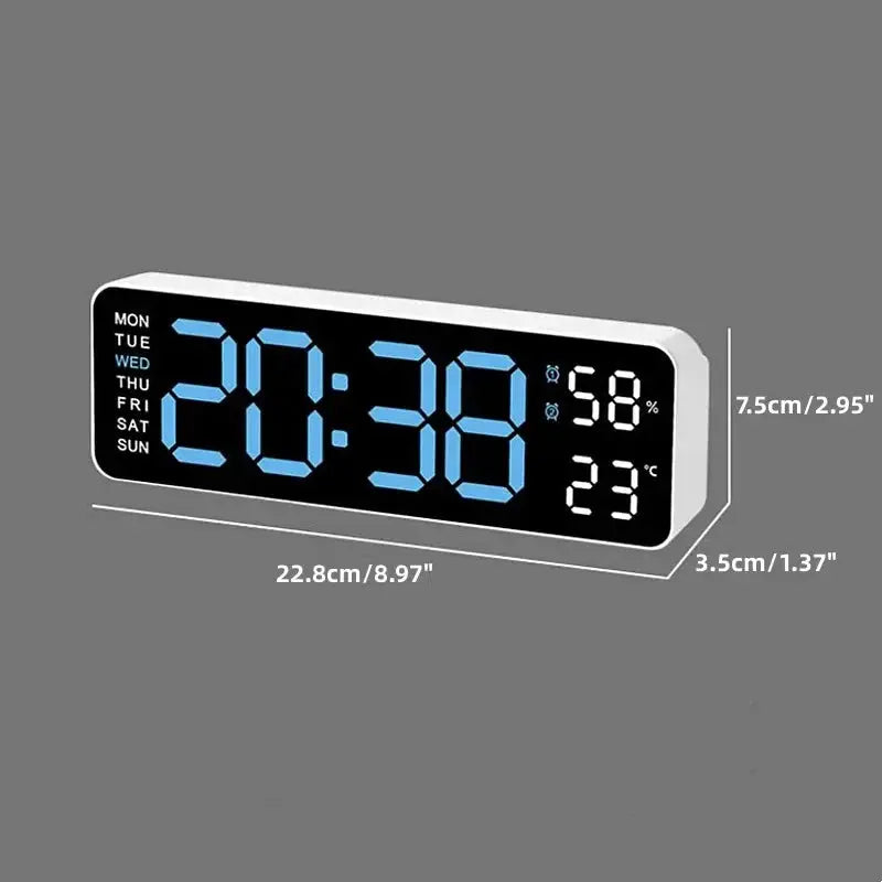 USB-Powered 9-Inch Digital Wall Clock 