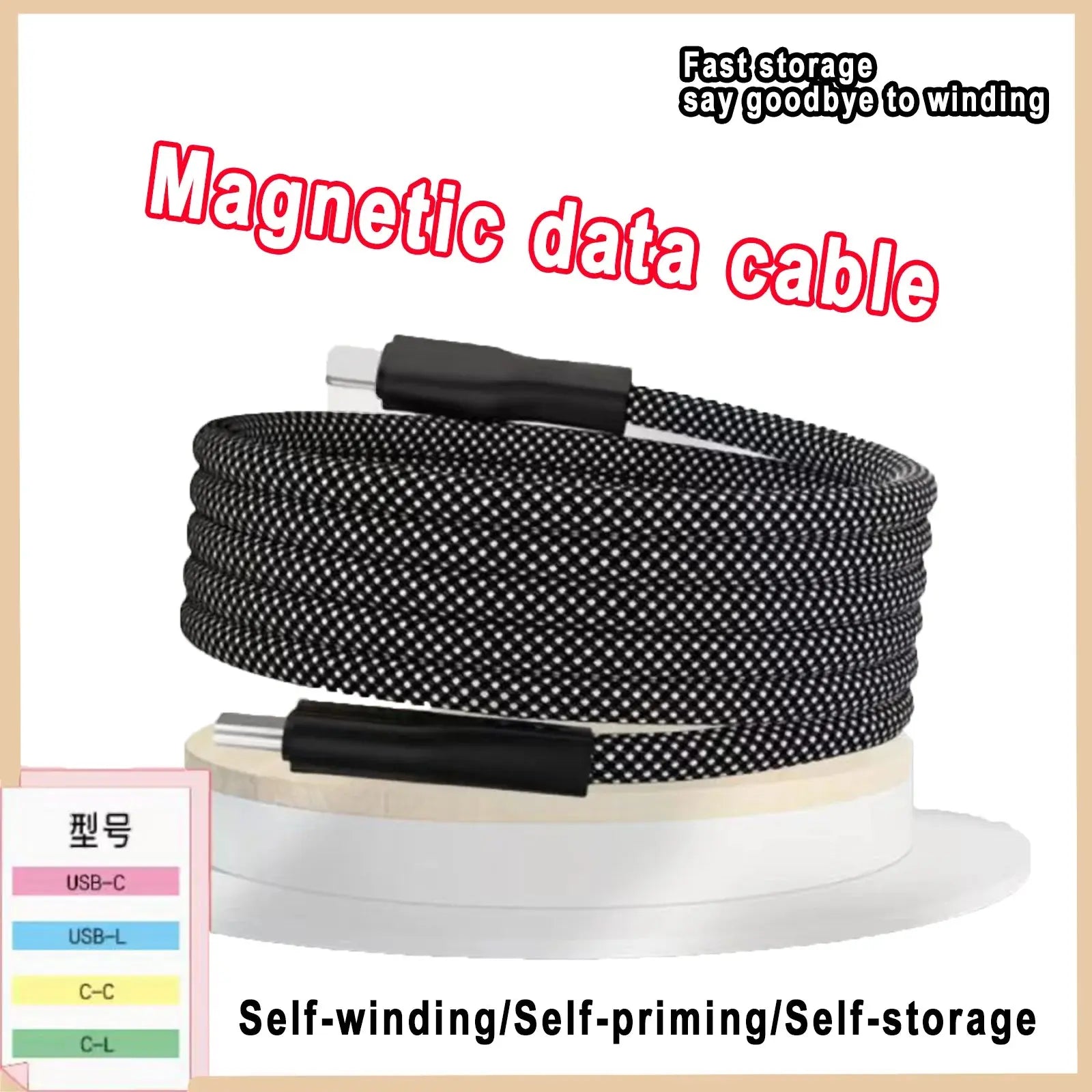 Premium 100W Magnetic USB-C Charging Cable 