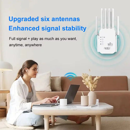 High-Performance 1200Mbps Dual-Band Wireless WiFi Repeater and Signal Amplifier 