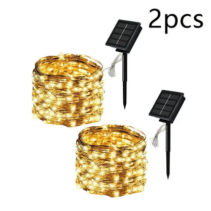 LED Solar Fairy String Lights for Outdoor Garden Decor 