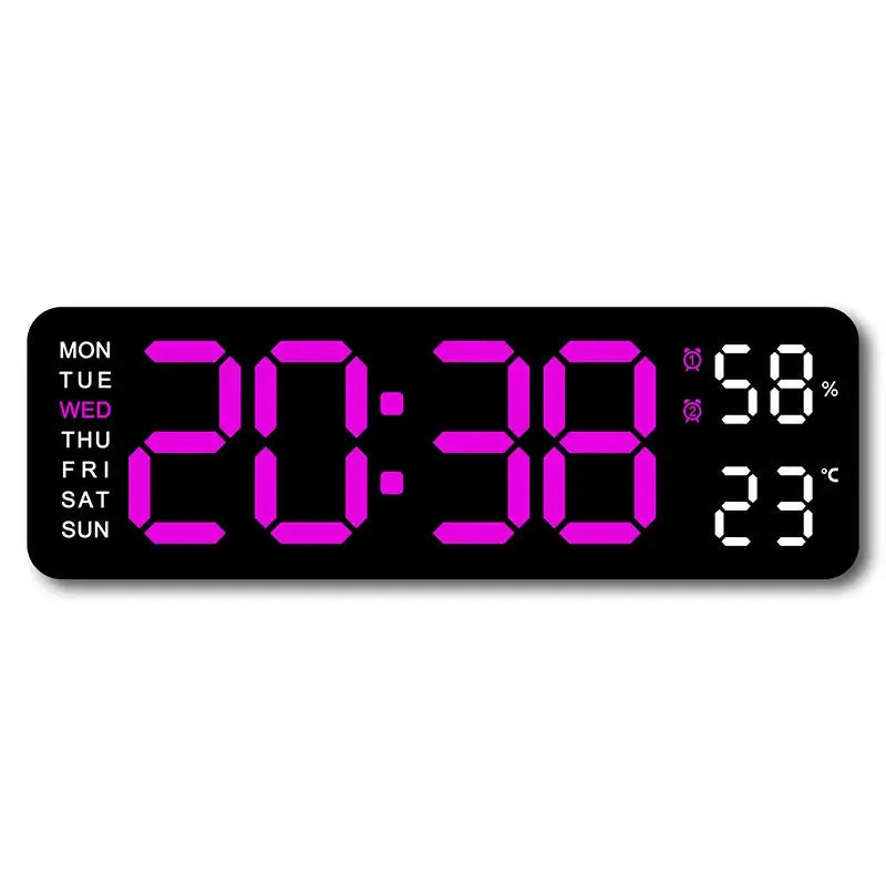 USB-Powered 9-Inch Digital Wall Clock 