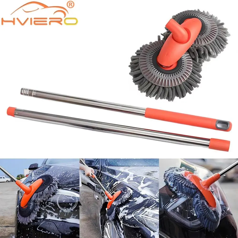 Multipurpose Car Cleaning Kit with Microfiber Brush, Mop, Sponge 